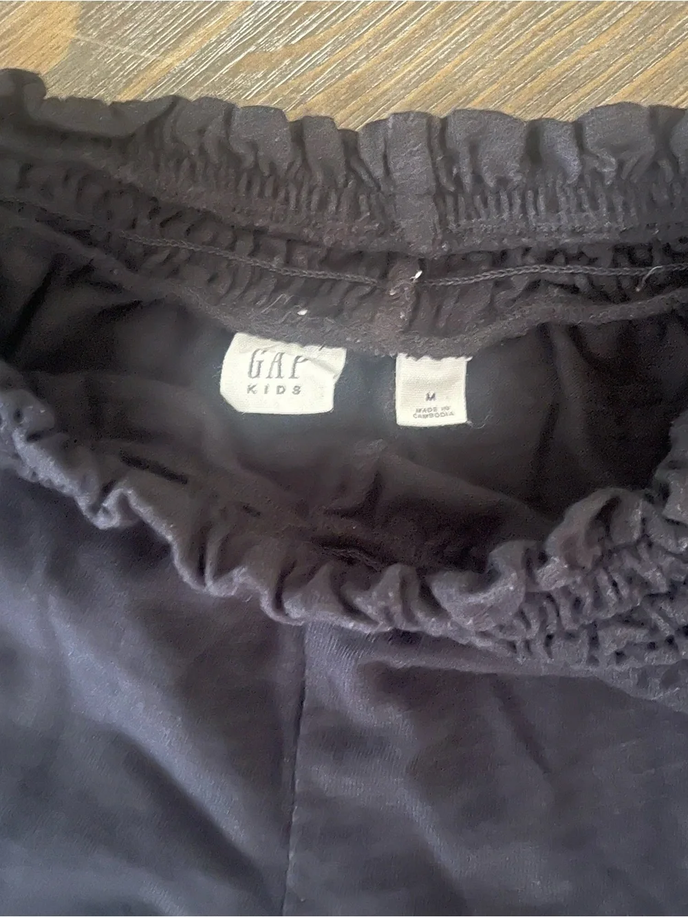 GAP Kids Girls Size M 8-9 Black Elastic Waist Shorts